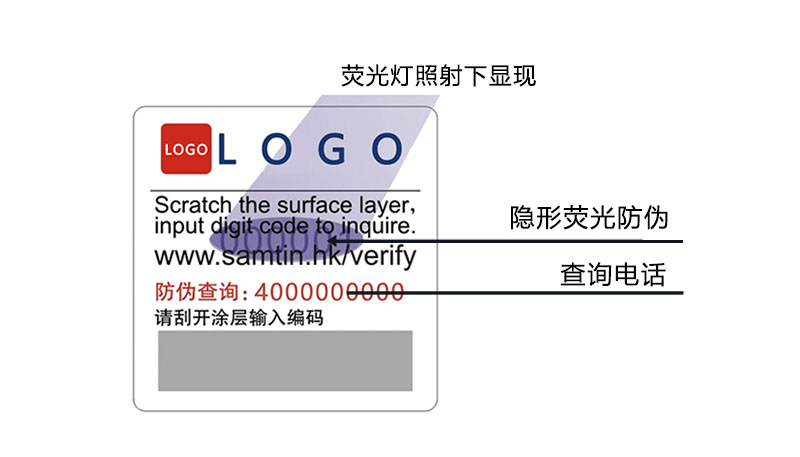 隐形荧光防伪标签